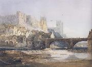 Samuel Prout Part of Durham Bridge (mk47) oil on canvas